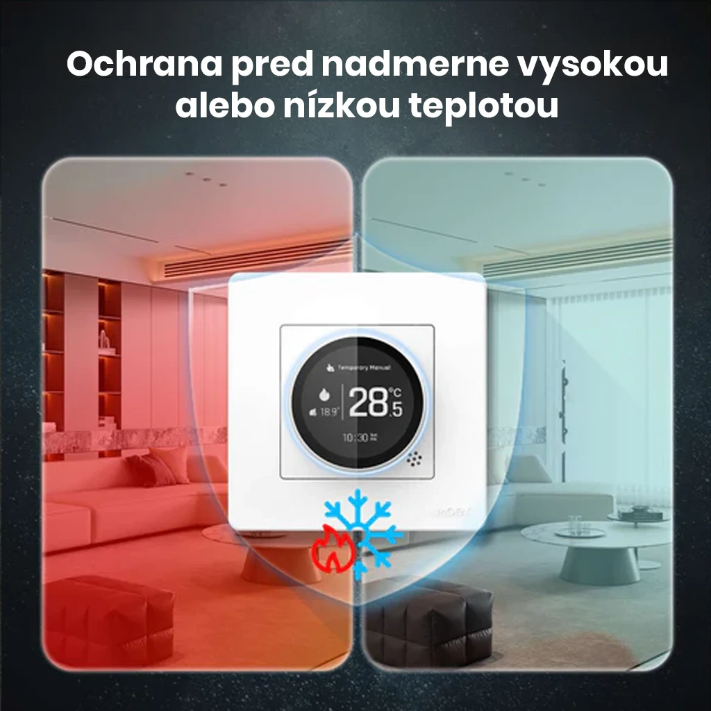 Dokonalá klíma - MOES ZigBee Star Ring inteligentný termostat