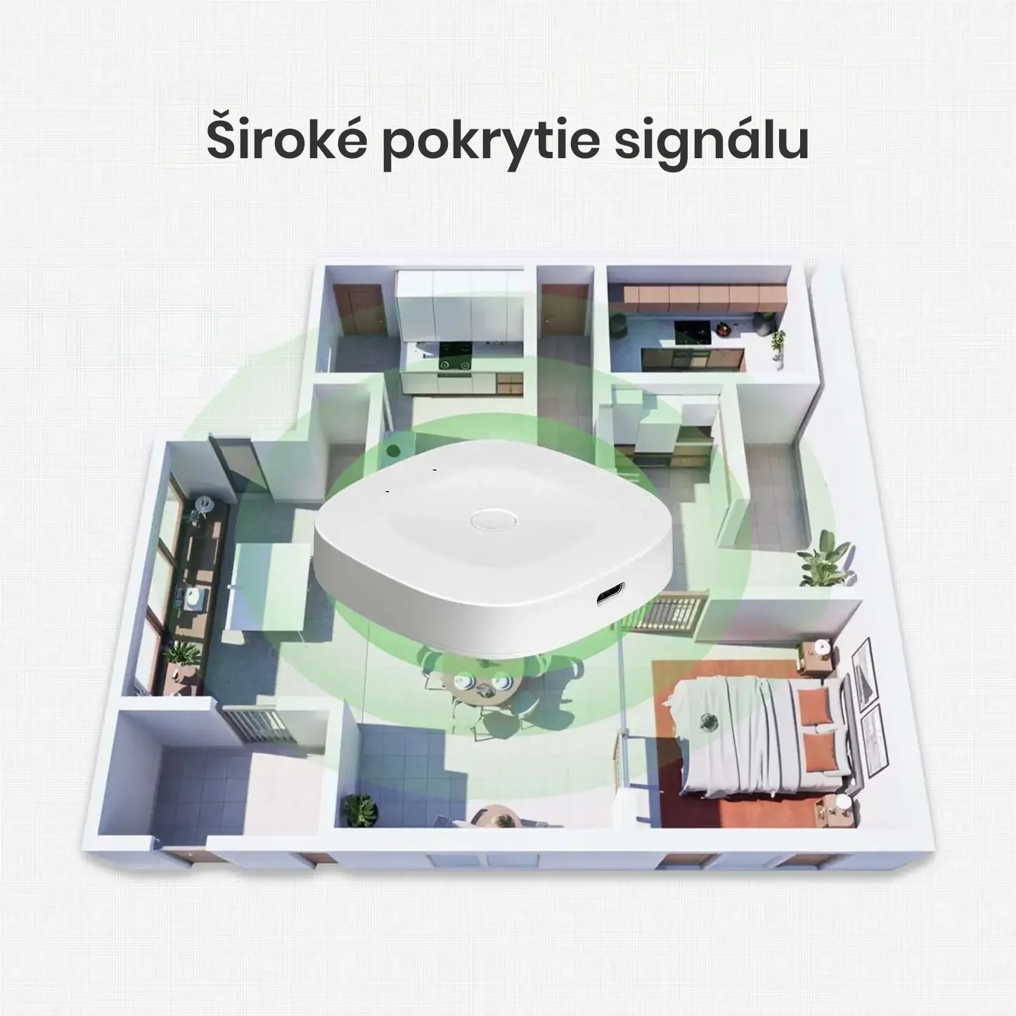 Široké pokrytie signálu MOES Tuya ZigBee Bluetooth Smart Gateway Hub
