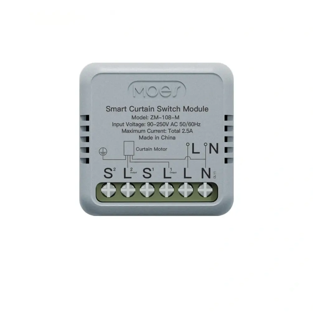 Špecifikácia MOES ZigBee smart modul na ovládanie závesov