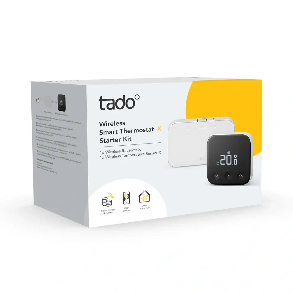 Rozšírené úspory s AI - tado Wireless Smart Thermostat X