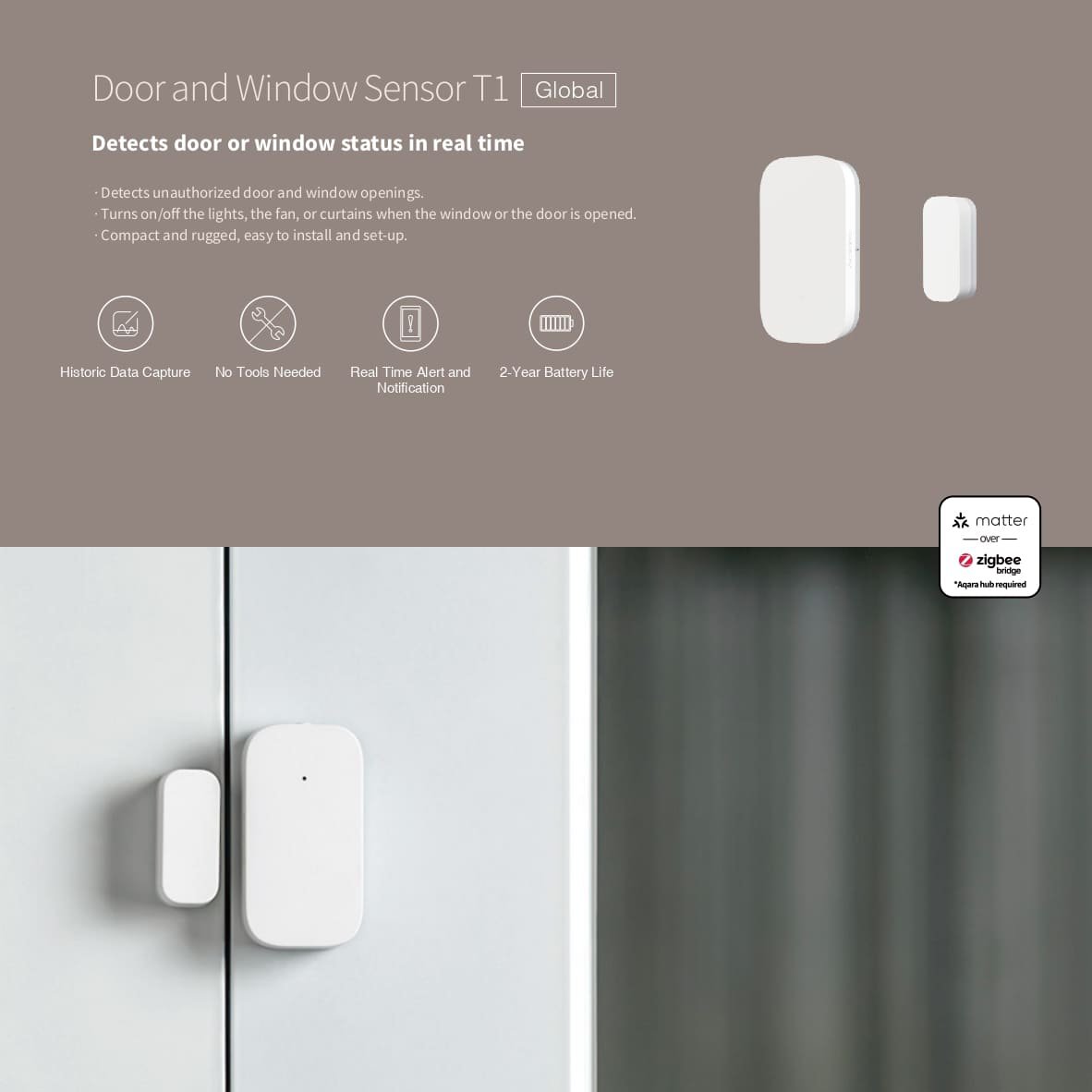 AQARA Door and Window Sensor T1 (DW-S03D)