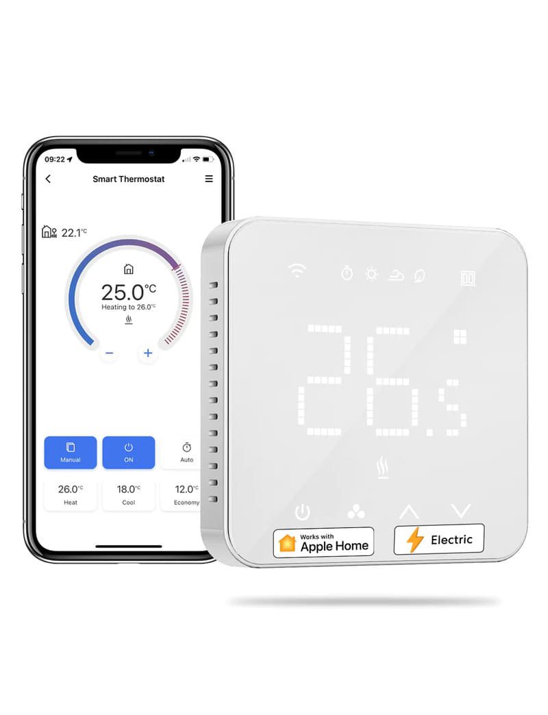 Meross Smart Wi-Fi termostat pro elektrický systém podlahového vytápění, MTS200HK (verze EU)