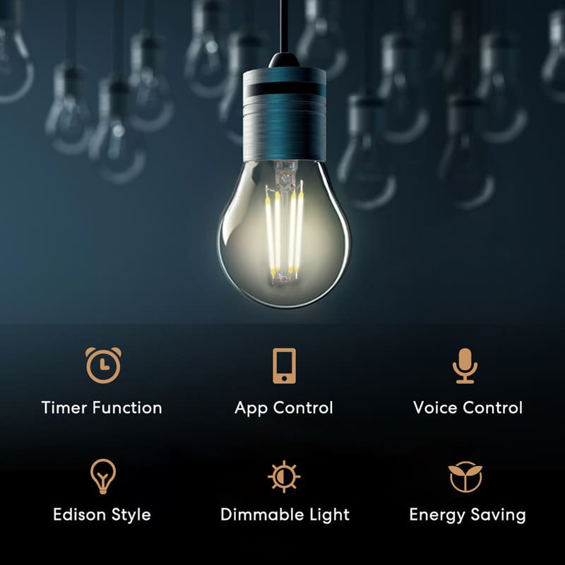 Meross Smart Wi-Fi LED Light Bulb E27, MSL100HK (EU version)