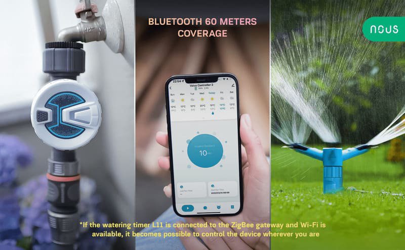 Nous L11 Bluetooth Smart Garden Water Timer Tuya