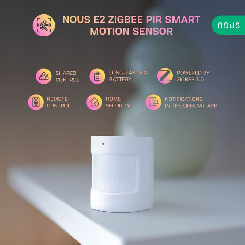 Nous E2 Zigbee Smart PIr pohybový senzor
