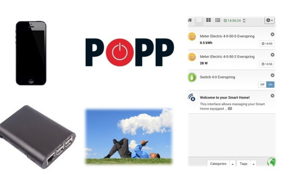 POPP Hub přístup přes smartphone