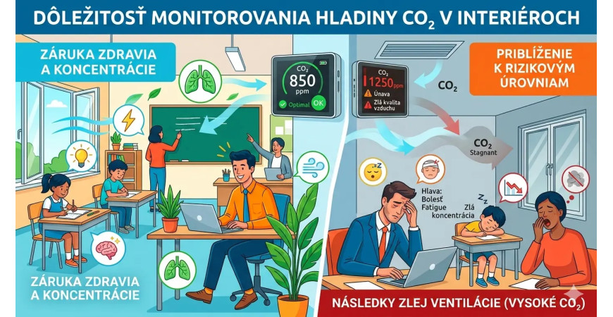 Monitorovanie CO₂ v interiéri: rýchla cesta k lepšiemu vzduchu, spánku a výkonu