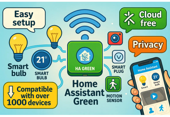 Home Assistant Green central unit