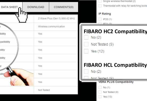 Filter: Compatibility Z-Wave devices