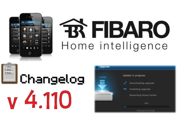 FIBARO HC2 V 4.110 CHANGELOG